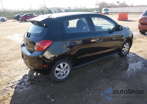 2015 Mitsubishi Mirage Es z USA, uszkodzony, nr VIN ML32A4HJ5FH054952